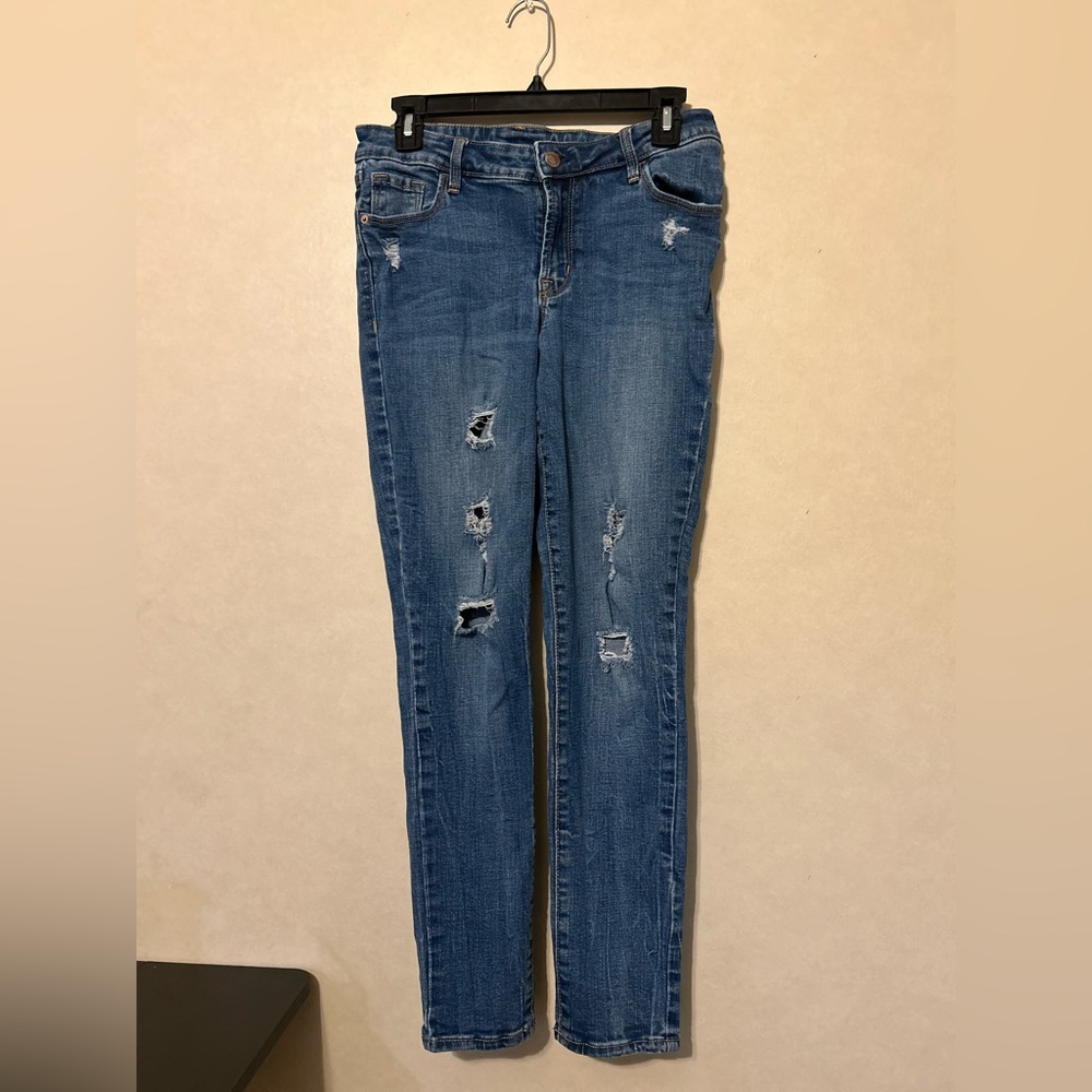 Distressed Blue Women's Jeans
